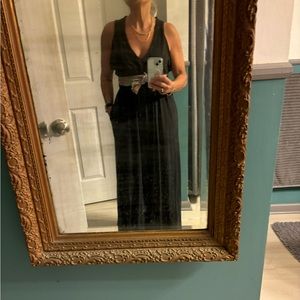 Natural Life knit romper charcoal gray